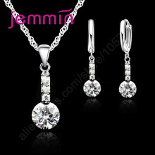 Precious Modern Luxury 925 Sterling Silver Pendant Necklace Earrings Jewelry For Female Gifts Best Quality 2024 - buy cheap