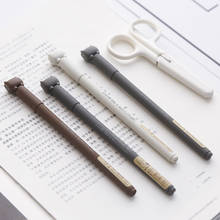 Гелевая ручка с милым котом, 6 шт./лот, 0,38 мм, черные чернила, Офисная ручка Mirui, креативные канцелярские принадлежности 2024 - купить недорого