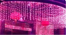 Cortina de luces LED de 10m x 1m, 448 LED, telón de fondo para fiesta de Navidad, boda, decoración de vacaciones, hadas de Navidad 2024 - compra barato