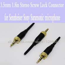 3PCS 3.5mm 1.8in Stereo Screw Lock Connector for Sennheiser EW100 EW300 EW500 G1 G2 G3 Sony Saramonic Microphone Golden 2024 - buy cheap