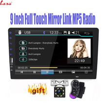 Reproductor multimedia con pantalla táctil de 9 "y cámara de visión trasera para coche, autorradio 2Din con Bluetooth, USB, Mirrorlink, MP5, sin Android, nuevo 2024 - compra barato