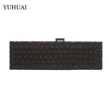 Клавиатура для ноутбука HP 15-au 15-au000 15-AN 15-an000 15-AW английская клавиатура с подсветкой 2024 - купить недорого