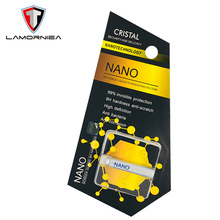 Película protetora de tela de vidro temperado, nano película de vidro líquido para iphone 7 8 6 x xs universal para samsung s10 plus huawei p30 pro 2024 - compre barato