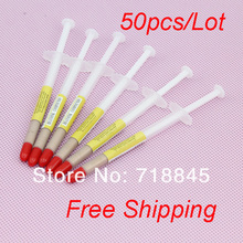 50pcs Lot Gold Syringe Led IC VGA CPU XBOX360 Heaksink Compounds Thermal Paste 2024 - buy cheap