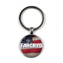 Far Cry Game Keychain Glass Time Gem Keychain Key Jewelry Handmade Photo Personality Gift 2024 - buy cheap