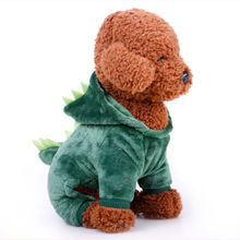 Собака одежда жилет куртка для домашнего питомца Щенок Кот Зимняя теплая одежда; Детский свитер с динозавром, худи, пальто, щенок, Рождественский Костюм 2024 - купить недорого