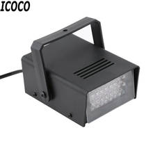 Новинка 2017 года, миниатюрная светодиодная Стробоскопическая диско-лампа ICOCO с 24 светодиодный для диджея, лампа для клубного сценического освещения, лампа для вечерние, бара, совершенно новая 2024 - купить недорого