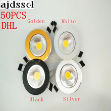 50pcs/lot Super Bright Dimmable Led downlight light COB Ceiling Spot Light 3w 5w 7w 12w  ceiling recessed Lights Indoor Lighting 2024 - buy cheap