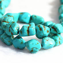 blue calaite turquoises stone 9-11mm irregular shape loose spacers beads for jewelry making hot sale 15inch B304 2024 - buy cheap