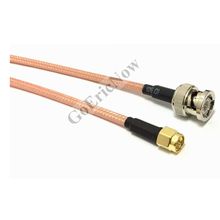 Conector de Cable Coaxial RF 50ohm SMA macho a BNC macho RG142 de 4 piezas, Conector de Cable (0,1 m, 0,15 m, 0,2 m, 0,3 m, 0,4 m, 0,5 m) 2024 - compra barato