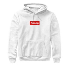 Long Sleeve Letter Print Sheep Pullover Front Pocket Casual Street Fashion hoodies Tops Autumn Winter Coat Outwear goth clothing 2024 - buy cheap