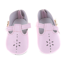 1Pair Pink . Doll Shoes Leather Shoes Fit for  Doll Accessories Girl Gift 2024 - buy cheap