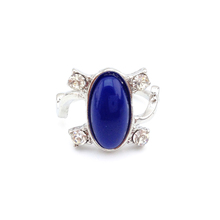 Lady blue stone anel de noivado de diamante cor prata the vampire diaries Elena katherine jóias mulheres 2024 - compre barato