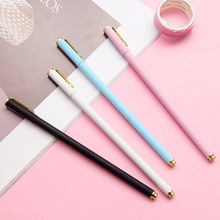 1 Pcs Creative Simple Small Fresh Thin Rod Metal Gel Pen Student Signature Pen School Office Gift Pen Writing Stationery 2024 - buy cheap