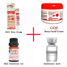 Lanthome Hyaluronic Acid Serum Goji Berry Facial Cream Eye cream Goji essential Oil Nourish Moisturize Whitening Skin Care set 2024 - buy cheap