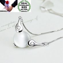 OMHXZJ Wholesale European Fashion Woman Girl Party Wedding Gift Wing Opal 925 Sterling Silver Pendant Necklace NA13 2024 - buy cheap