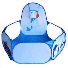 Children's Cartoon Dolphin Pattern Baby Foldable Cloth Washable Toy Pool Children's Ocean Outdoor Game Tent 2024 - buy cheap