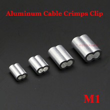 500pcs 1mm M1 Aluminum Cable Crimps Sleeve Shape 8 Double Hole Ferrule Crimping Loop Oval Wire Rope Clip Swage Fittings 2024 - buy cheap