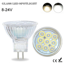 NEW High lumen MR16 DC 8-24V Led Spotlight 2835 SMD 9Leds 12V Glass Body 120 degree Lens Lamp 3W Spot Light Led Bulb lighting 2024 - buy cheap