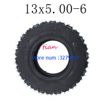 Free Shipping Hot Sale 13x5.00-6 Tubeless Tyre Fits for ATV QUAD Bike Gokart Scooter Mini Buggy Mower Snow Plow Tires 2024 - buy cheap