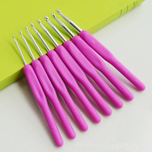 8 pcs/Set multicolor fine resin handle Aluminum Hook Crochet Hooks Knit Knitting Weave DIY Craft Needles Loom Tool 2.5-6.0mm 403 2024 - buy cheap