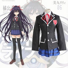 Anime DATE A LIVE Cosplay Clothes Tokizaki Kurumi Cosplay Halloween Costume Yatogami Tohka School Uniform for girls 2024 - buy cheap