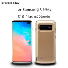 Capa de energia para bateria 6000mah, carregador para samsung galaxy s10 plus 2024 - compre barato