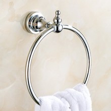 Towel Rings Chrome Polished Towel Ring Towel Holder Bath Towel Bar Bathroom Accessories KD602 2024 - buy cheap