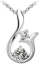 Феникс цветок-ожерелье с лилией корейский стиль модные ювелирные изделия влюбленных подарок на день рождения Прямая поставка оптовые продажи, австрийский кристалл 2024 - купить недорого