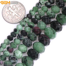 Gem-inside Natural Faceted Heishi Rondelle Green Zoisite Spacer Stone Beads For Jewelry Making Bracelet DIY Jewellery Gift 2024 - buy cheap