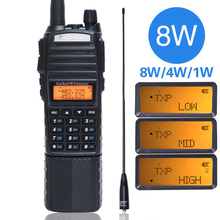 Baofeng UV-82 Plus 8W Alta Potência DC Conector 3800mAh Walkie Talkie Dual Band 136-174 & 400-520mhz 10km De Longo Alcance Rádio Portátil 2024 - compre barato