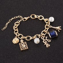 Модный женский браслет, ювелирные изделия, золотистые браслеты с кристаллами и цирконием, ювелирные изделия 2024 - купить недорого