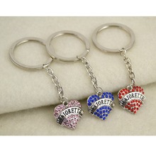 Three Kinds of  Design rhodium plated zinc studded with sparkling crystals MAJORETTE charm key chain 2024 - buy cheap