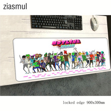 hotline miami mousepad gamer 900x300x3mm gaming mouse pad Adorable notebook accessories laptop padmouse HD pattern ergonomic mat 2024 - buy cheap