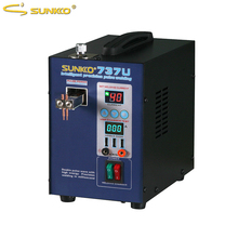 SUNKKO 737U Battery Spot Welder 2.8kw LED light Pulse Spot Welding Machine with USB Charging Testing for 18650 Battery Pack Weld 2024 - buy cheap