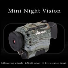 Askco-telescopio Monocular infrarrojo Digital IR, visión nocturna, 200m, tarjeta SD de 8GB, para cámara de vídeo y caza 2024 - compra barato