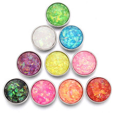 10pcs/lot Mixed 18mm Snap Buttons Jewelry Resin Buttons Snaps Charms Fit Snap Jewelry For Women ZD068 2024 - buy cheap