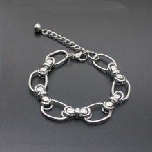 Fashion titanium steel oval combination bracelet stainless steel bracelet accessories creative wild hot sale 2024 - buy cheap