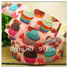 free shipping 7/8'' (22mm) Ice cream printed Grosgrain ribbon Polyester cartoon Ribbon haribow accessory gift pack,15 2024 - buy cheap