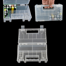 Caixa de plástico/organizador/suporte/caixa de armazenamento da bateria do recipiente para a bateria aaa 9v 2024 - compre barato
