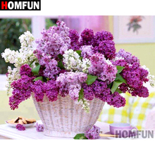 HOMFUN 5D DIY Diamond Painting Full Square/Round Drill "Bright flowers" 3D Embroidery Cross Stitch gift Home Decor A02137 2024 - buy cheap
