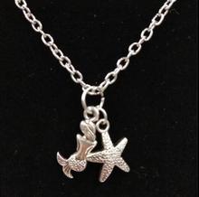 1Pcs  Mermaid starfish Dangle Pendant Necklace New Fashion Lucky Jewelry Gift  Fast shipping 2024 - buy cheap