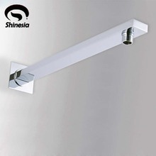 Shinesia-Brazo de ducha para baño, accesorio montado en la pared, en cromo/dorado/níquel cepillado/negro mate 2024 - compra barato