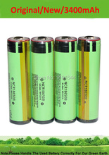Free shipping!! 4pcs/lot  Original  3.6V NCR18650B 3400mAh PROTECTED battery For Panasonic 2024 - buy cheap
