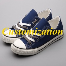 E-LOV Customization Students Flat Canvas Shoes Low Top Casual Women Trainer Walking Shoes Espadrilles America Student Board Shoe 2024 - buy cheap