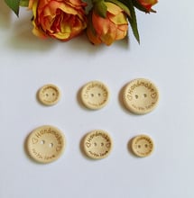 Wood Buttons Round "Hand Made" 80pcs Apparel Accessories Craft Scrapbooking Buttons for Craft accessories 2024 - buy cheap