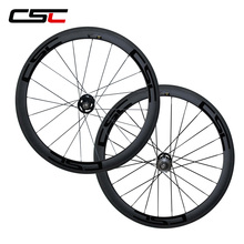 CSC 25mm largura do rodado de carbono Forma de U 50mm pista Tubular rodas da bicicleta do carbono hub novatec com sapim cx ray ou pilar 1420 raios 2024 - compre barato