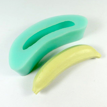 Molde de silicona con forma de plátano, moldes de silicona 3d para fruta, jabón hecho a mano de dos tamaños, corto o largo 2024 - compra barato