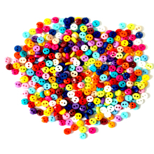 600Pcs/lot 6mm Round Resin Mini Tiny Buttons Sewing Tools Decorative Button Scrapbooking Garment DIY Apparel Accessories 2024 - buy cheap