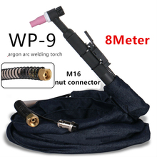 WP-9 air cooled argon arc welding torch 8meter welder tig M16 nut joint silicone tube copper inverter arc welding complete 2024 - buy cheap